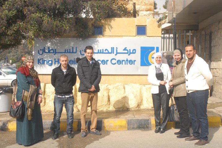 قسم التسويق في كلية العلوم الإدارية يقوم بزيارة مركز الحسين للسرطان UOP Visit King Hussein Cancer Center