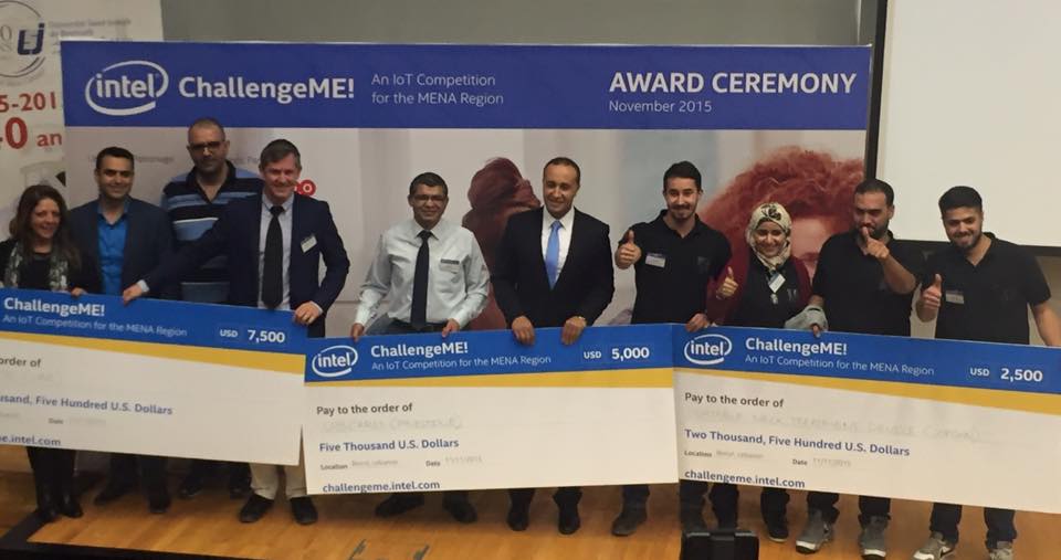 فوز فريق أردني من جامعة البترا في مسابقة انتل Intel العالمية في بيروت