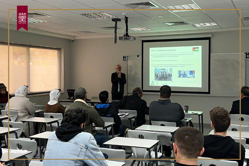 الهندسة المدنية في جامعة البترا تستضيف محاضرة عن معالجة المياه الصناعية في الأردن