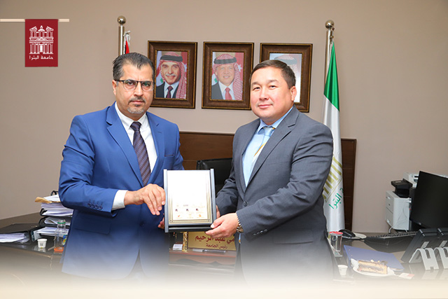 Prof. Abdel-Rahem, University of Petra President Discusses Scientific Collaboration with Kazakhstani Cultural Attaché