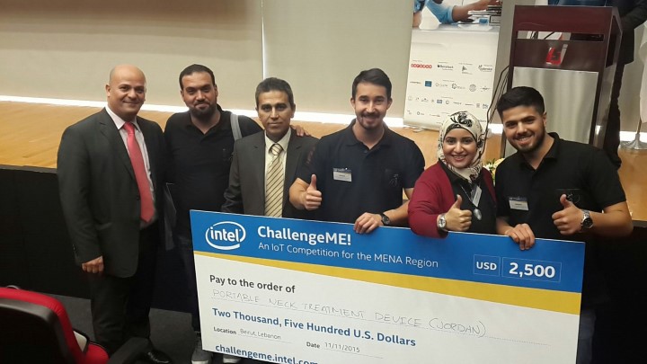 فوز فريق أردني من جامعة البترا في مسابقة انتل Intel العالمية في بيروت