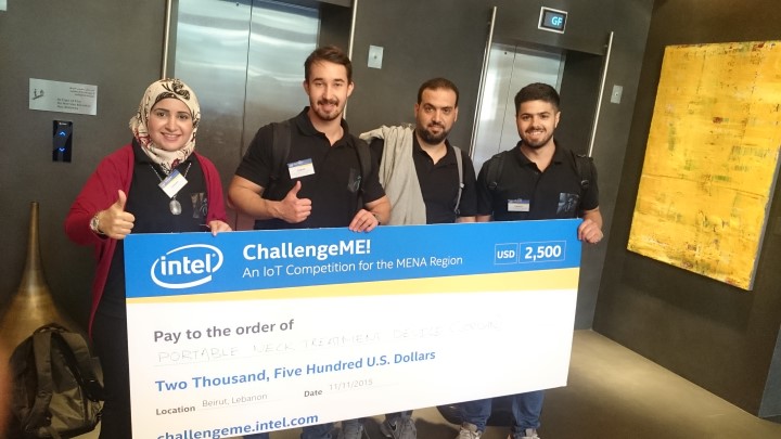 فوز فريق أردني من جامعة البترا في مسابقة انتل Intel العالمية في بيروت