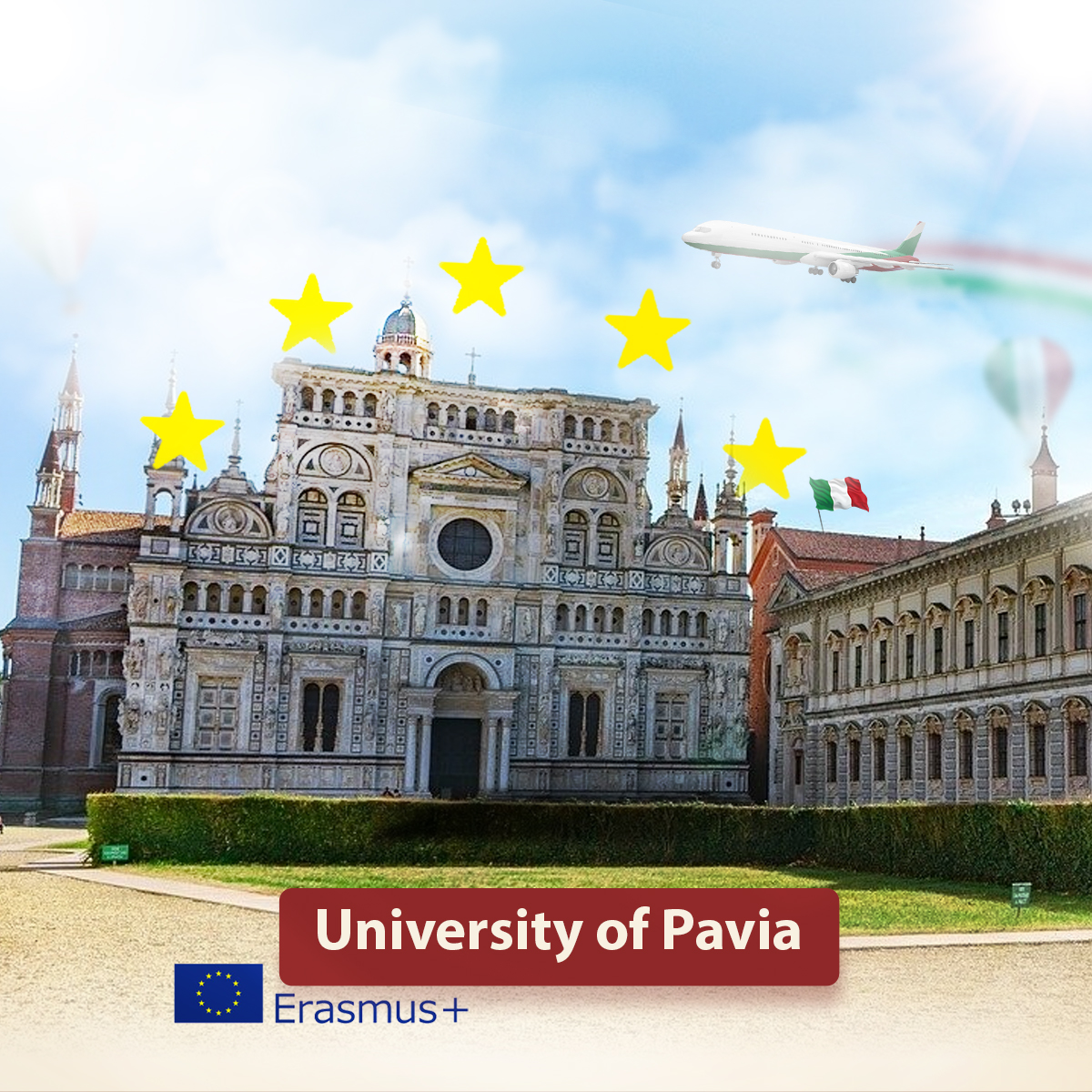 Erasmus+ Scholarships for UOP Students at University of Pavia and Tuscia University